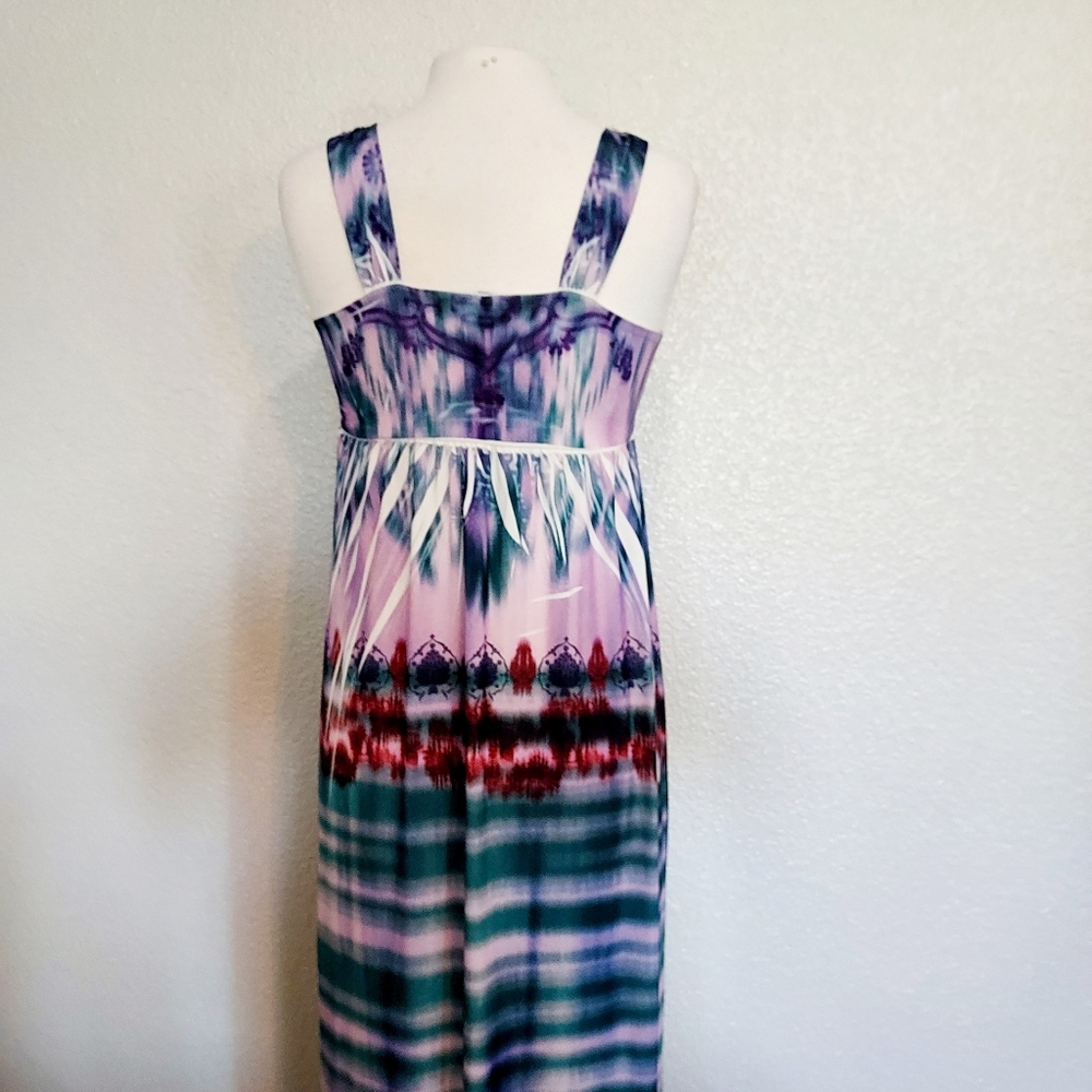 🔴3/$20 Mushka by Sienna Rose Lavender & Blue Maxi Dress Size PXS - Picture 10 of 11